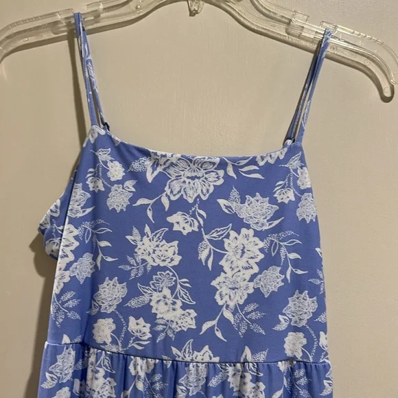 NWT! Blue Floral Maxi Dress - Picture 2 of 7